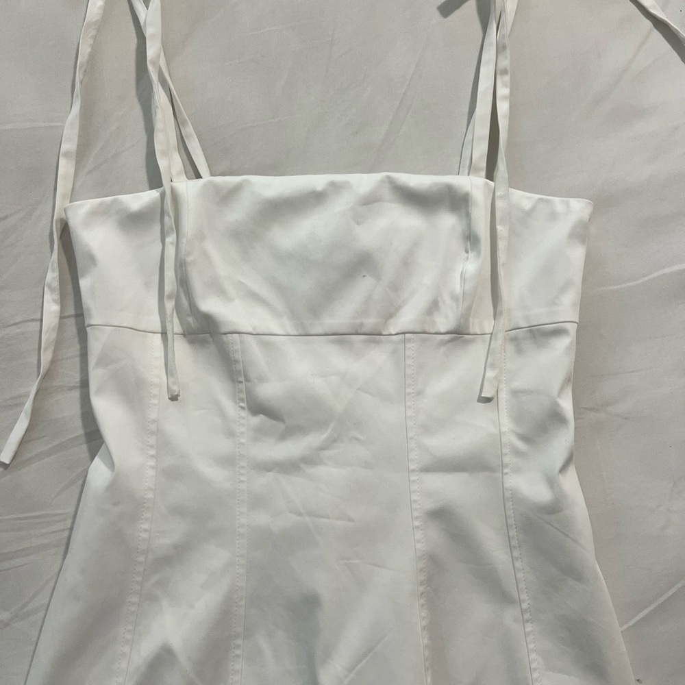 Zara White Sleeveless Dress
